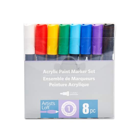 Bullet Tip 8 Color Paint Marker Set by Artist&#x27;s Loft&#x2122;